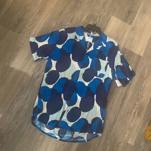 NWT Mens Sovereign Code Button Down Bay Shirt Ghost Ink Sz L - Picture 2 of 8